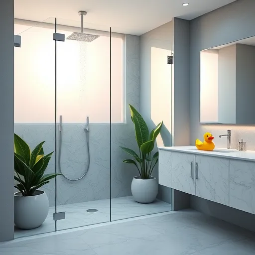 A minimalist illustration of customized vanity stations designed for wheelchair users, featuring ergonomic, curved countertops and mirror setups that emphasize accessibility and style. The design incorporates adaptive elements such as adjustable mirrors, pull-out shelves, and integrated lighting for enhanced functionality. The scene uses soft pastel colors like blush pinks, mint greens, and gentle blues to create a calming, welcoming atmosphere, with subtle accent hues adding personality. The modern open-concept room is illuminated by large windows filled with natural light, highlighting inclusive and diverse design options. Quirky details include a potted plant with an oversized leaf, a clock with an asymmetric face, and a vintage-inspired jewelry stand reimagined with colorful hooks. The clean lines, balanced negative space, and simple shapes exemplify minimalism, blending elegance with playful accents that celebrate personalization and accessibility. The overall composition conveys empowerment, sophistication, and innovative merging of style and practicality, making it an inviting visual for promoting inclusive beauty and custom design solutions.