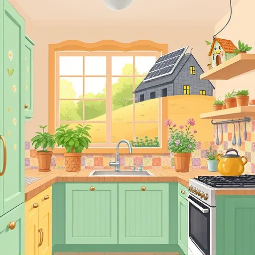 A futuristic, high-tech bathroom scene featuring a sleek, accessible lever faucet with clean curves and intuitive design. The faucet emits a soft blue glow, signaling advanced functionality, as transparent, stylized water flows into a minimalist, seamlessly integrated basin. Surrounding the faucet are ergonomic handles and oversized tactile control panels embedded in a glossy, reflective countertop, emphasizing elegance and ease of use. The spacious bathroom environment is illuminated by ambient lighting shifting from calming teal to lavender, with floating holographic icons indicating accessibility features. Playful details include tiny floating smiley face bubbles and miniature robotic helpers assisting nearby, adding personality and whimsy. Styled in Futurism, the scene showcases dynamic lines, angular shapes, and a vibrant color palette of cool blues, crisp grays, and metallic silvers, highlighting modern innovation and accessible bathroom design.