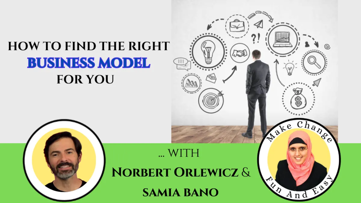 How to Find the Right Business Model for You. With Norbert Orlewicz & Samia Bano