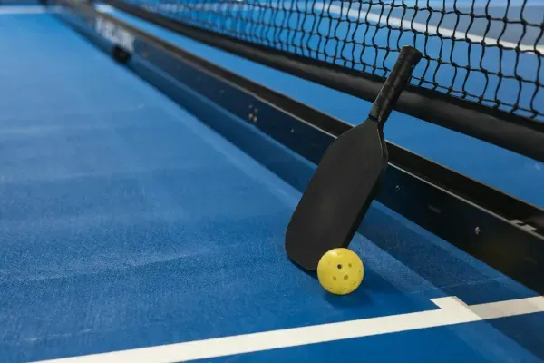 sample photo for pickleball court with racket