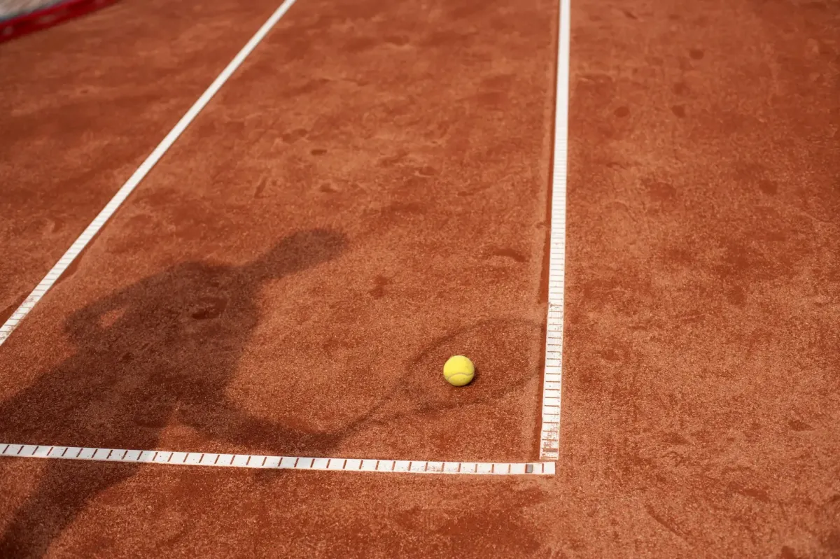 image of a tennis court line