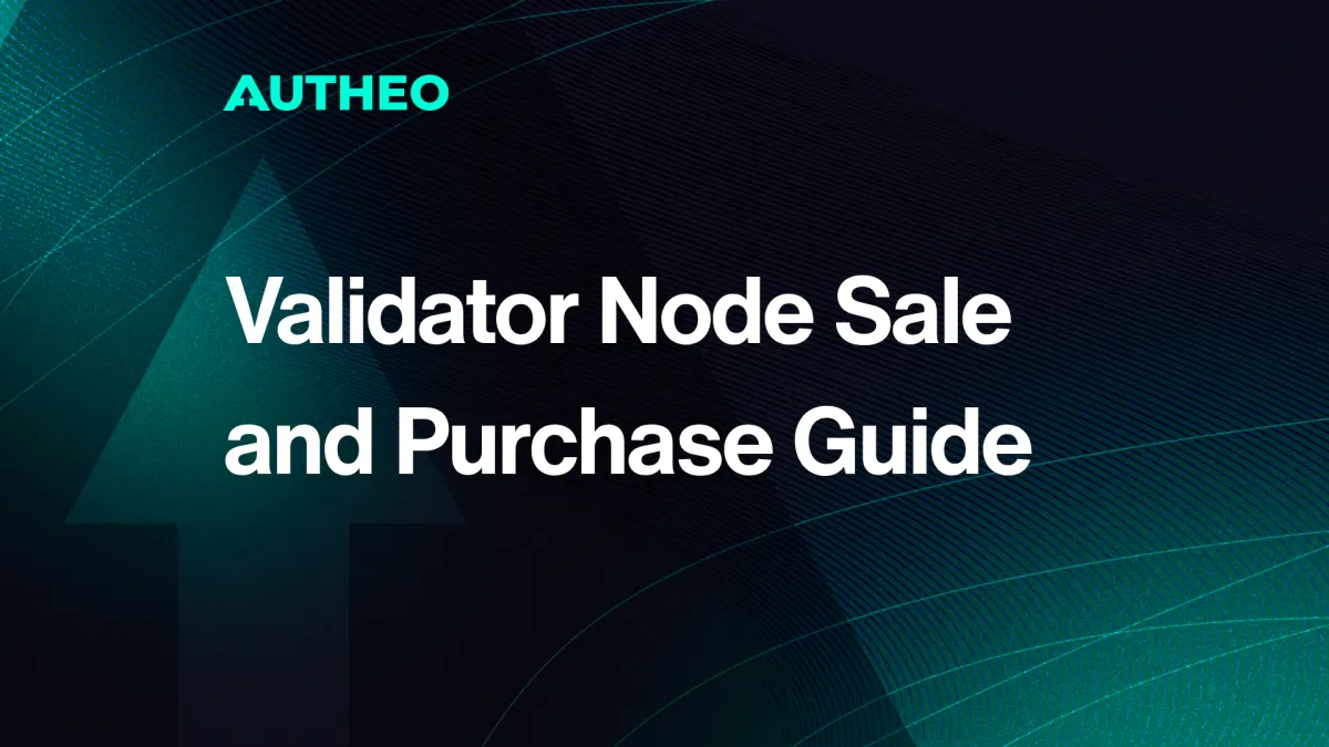 Autheo Node Sale and Purchase Guide