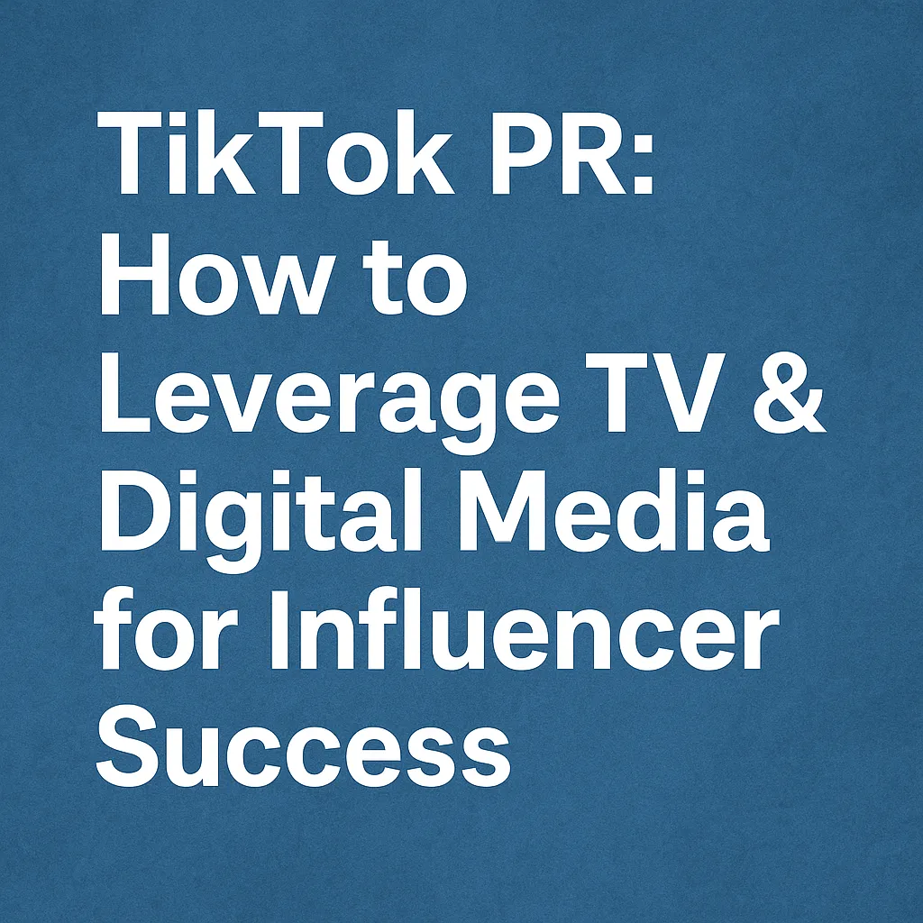 TikTok PR: How to Leverage TV & Digital Media for Influencer Success