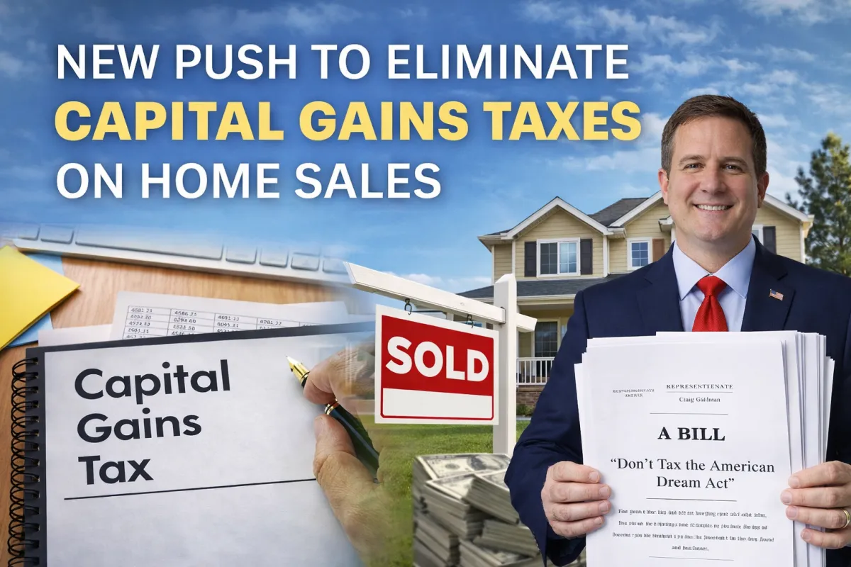 Capital gains tax reform concept for homeowners selling a primary residence