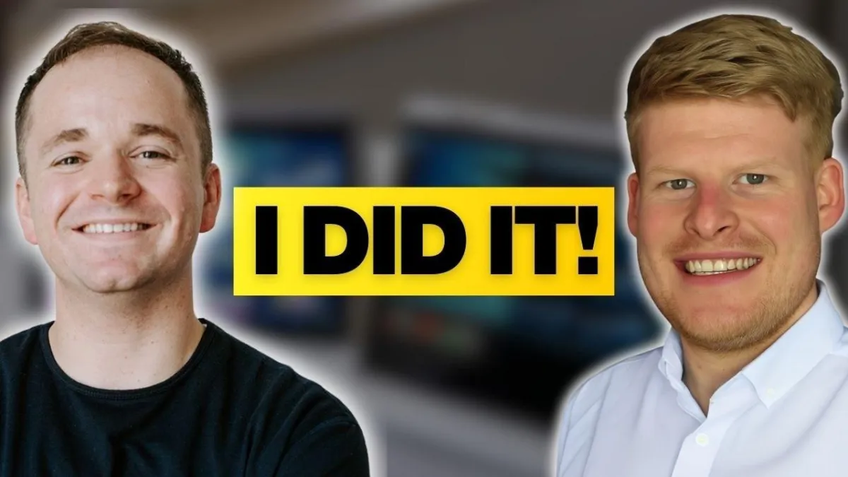 Josh Gledhill celebrating his success after 1,026 days of unemployment; he recently received two job offers in data roles