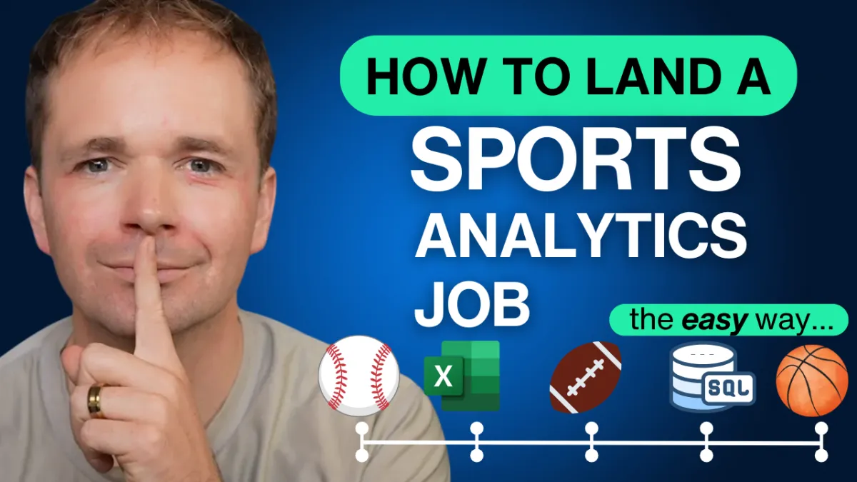 ⚾️ how to work in sports analytics