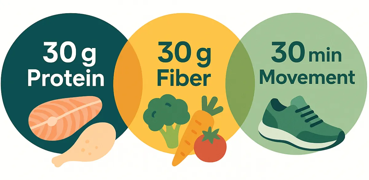 The 30-30-30 Rule: Your Simple Recipe for Healthy Aging