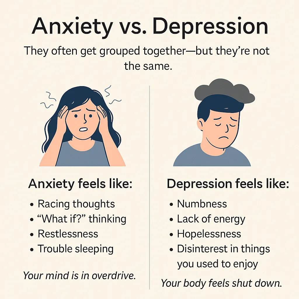 Anxiety vs. Depression
