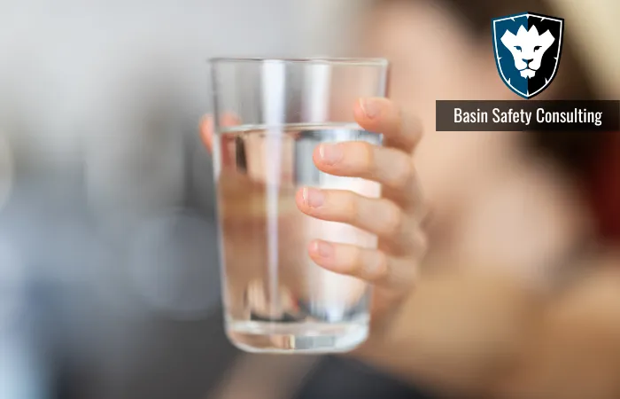 water in glass