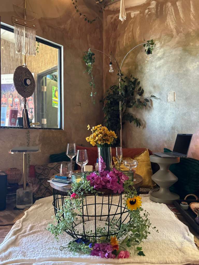 sitting area for zen corner