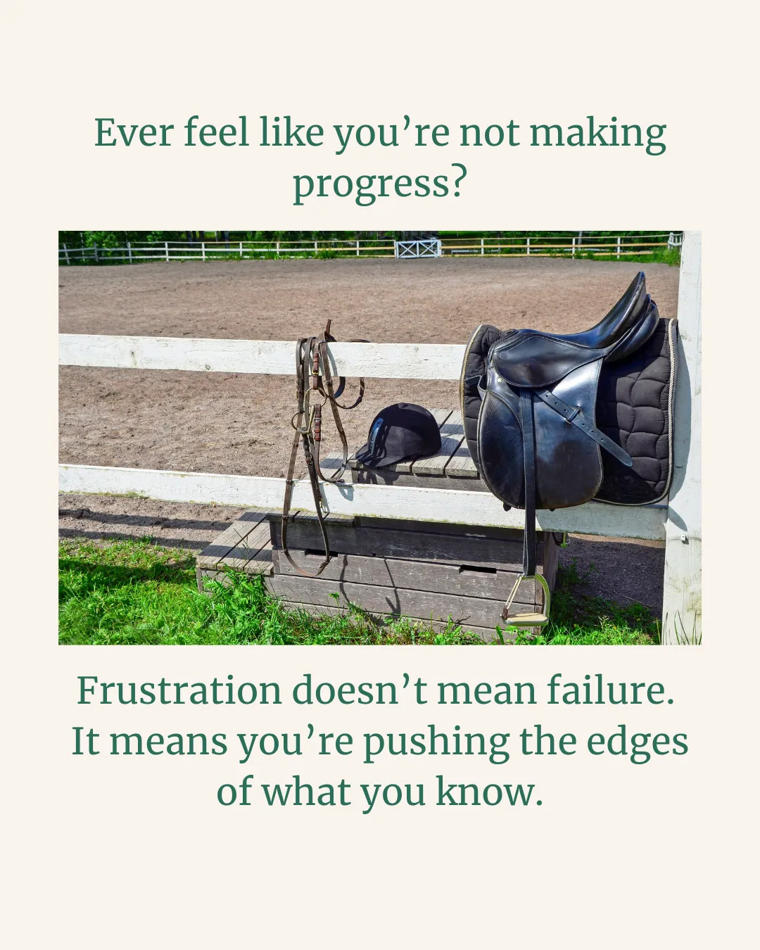 Frustration doesn't mean failure.