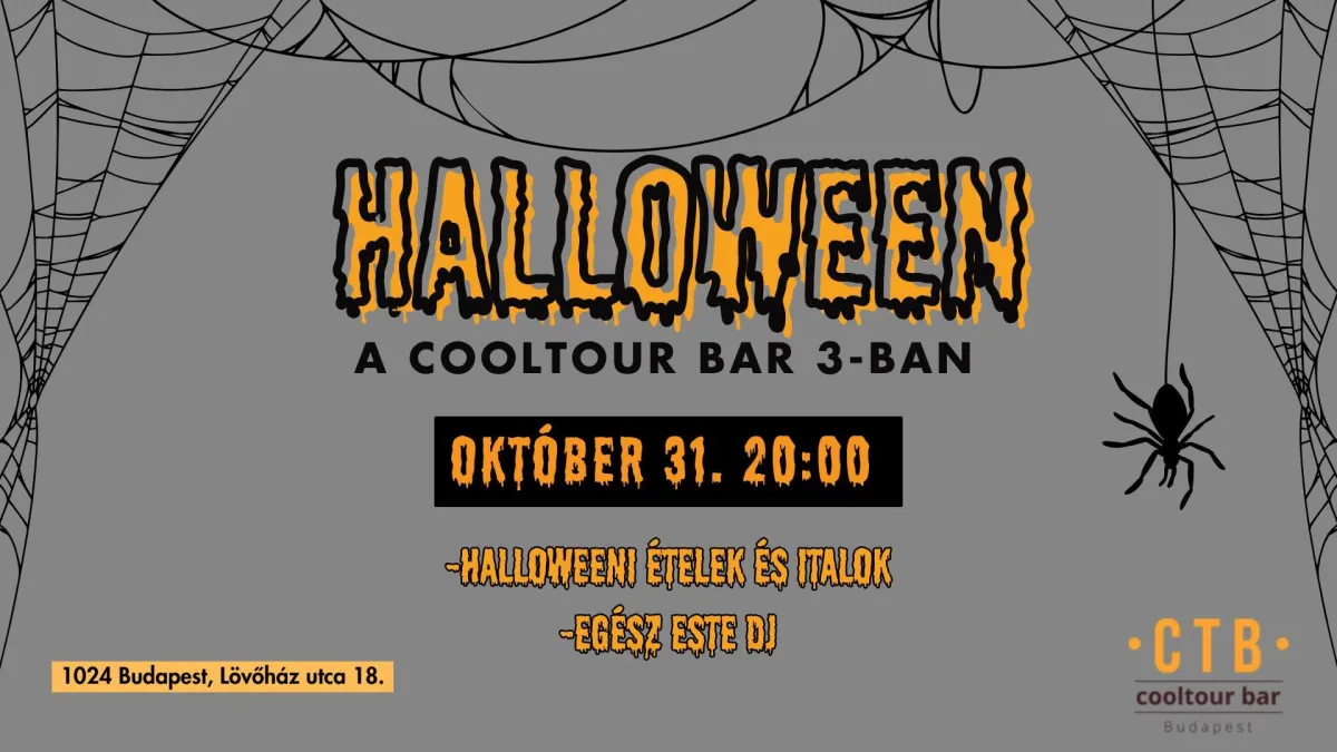 Budapest legjobb étterme – őszi hangulat, kvízestek és Halloween a CoolTour Bar 3-ban!