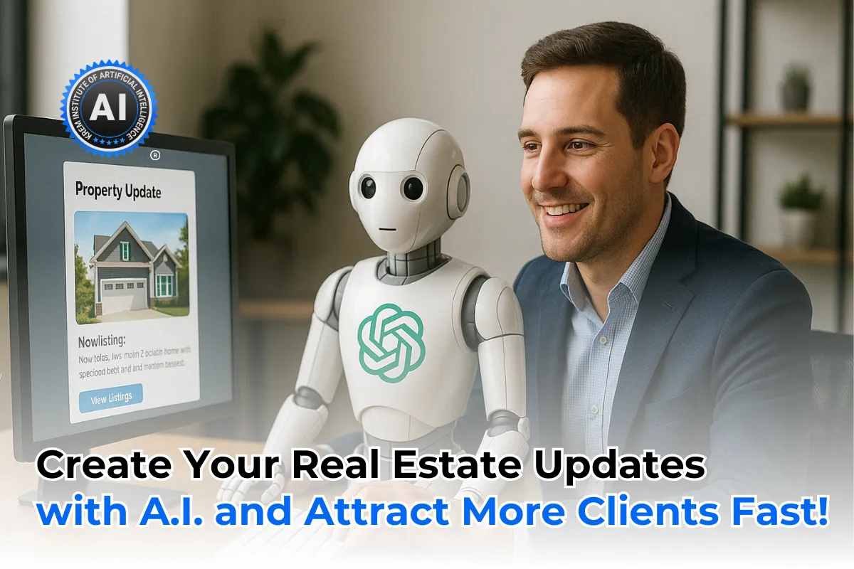 Create Your Real Estate Updates with A.I. and Attract More Clients Fast!