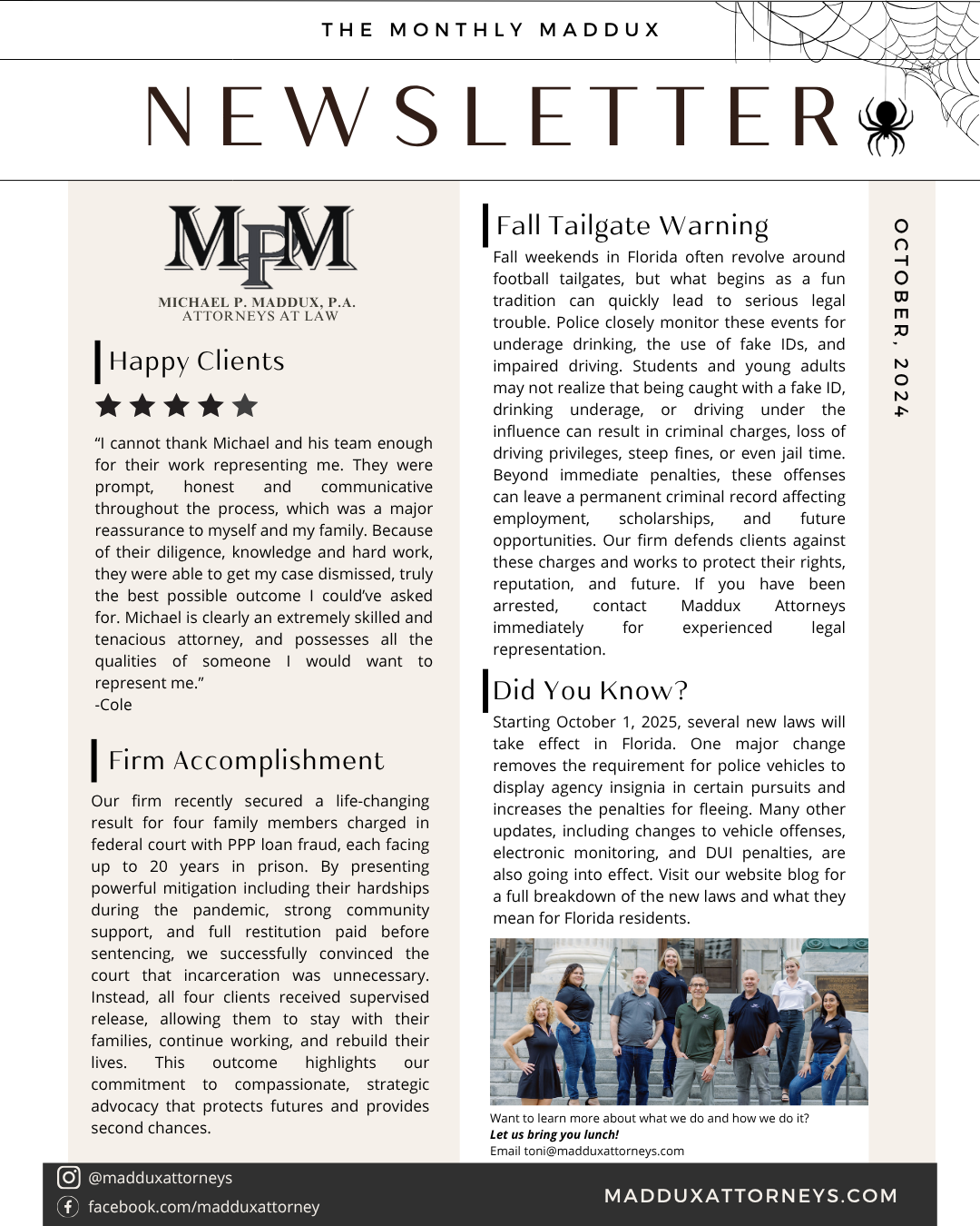 The Monthly Maddux - October 2024