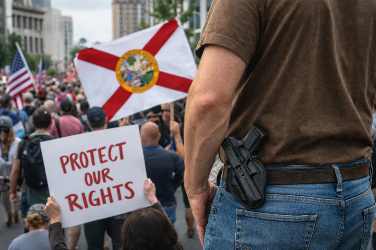 firearms protests
