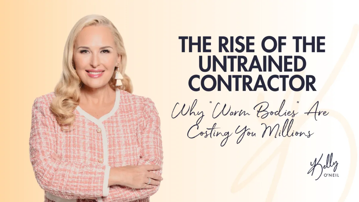 The Rise of the Untrained Contractor: Why “Warm Bodies” Are Costing You Millions