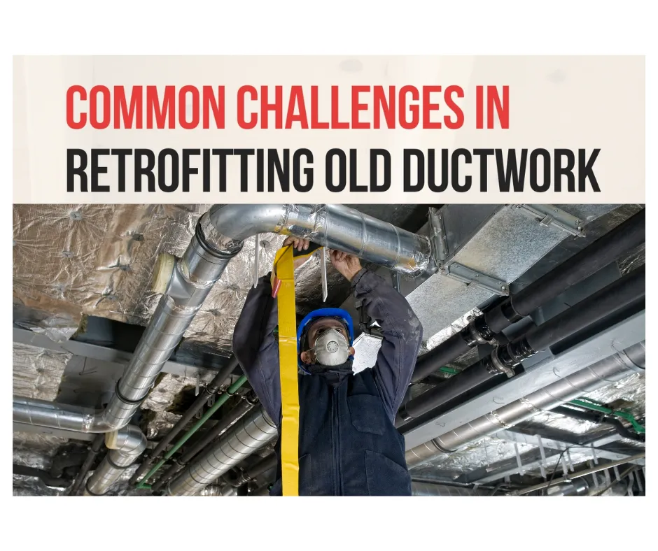 Man Retrofitting Old Ductwork