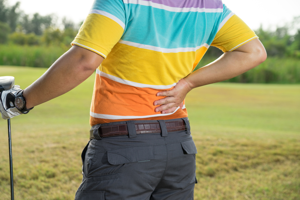 golfer with back pain