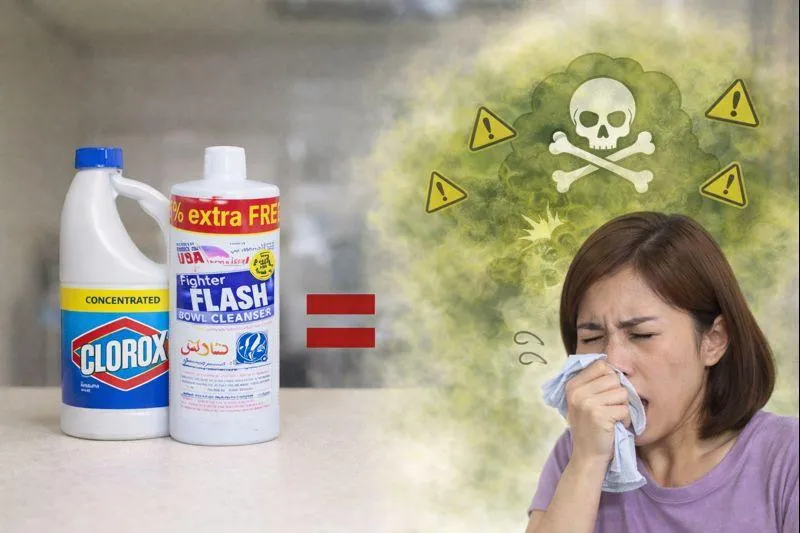 الخلطة القاتلة في حمامك: خطر خلط الكلور مع الفلاش