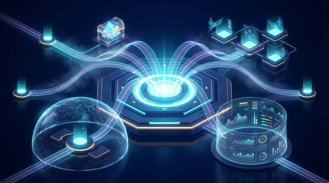 Futuristisches Kontrollzentrum