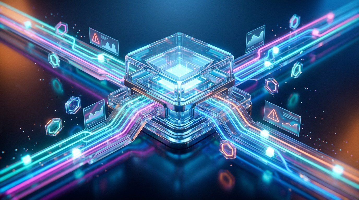 Futuristisches Steuerzentrum