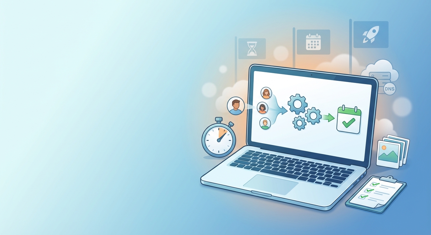 Produktivität Setup Zeitplan