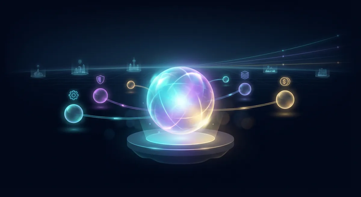 Futuristische Kontrollzentrale