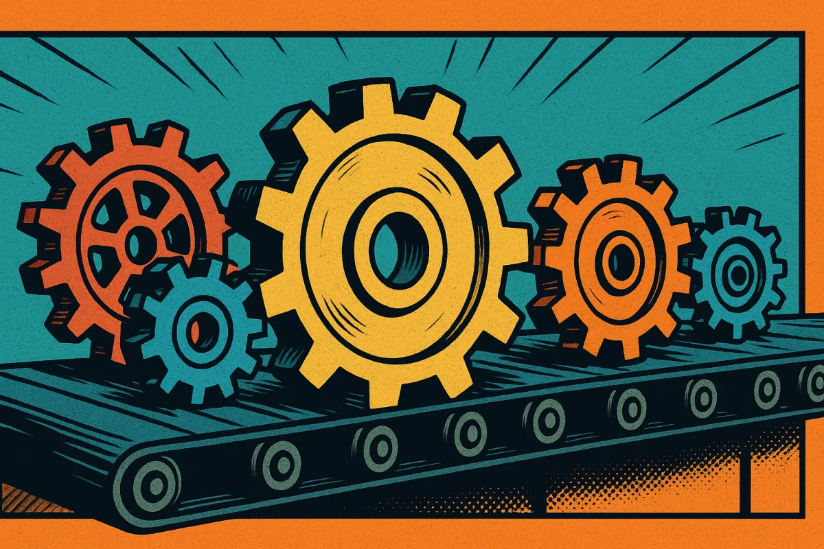 A bold, comic book-style cover image featuring dynamic typography and halftone textures. It reads: "From Skeptic to Believer: Why Your Business Needs a Culture Blueprint (Even If You Think It’s Corporate BS)" with a vintage superhero color palette of orange, yellow, and teal.