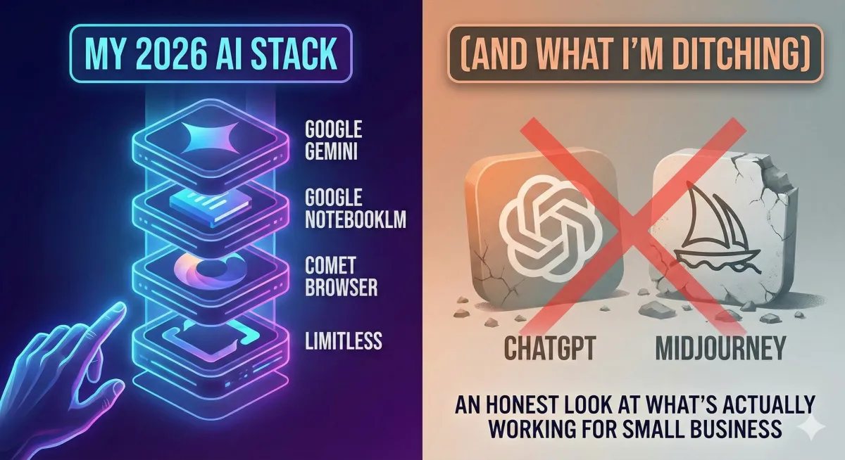 My 2026 AI Stack for Small Business (And What I'm Ditching)