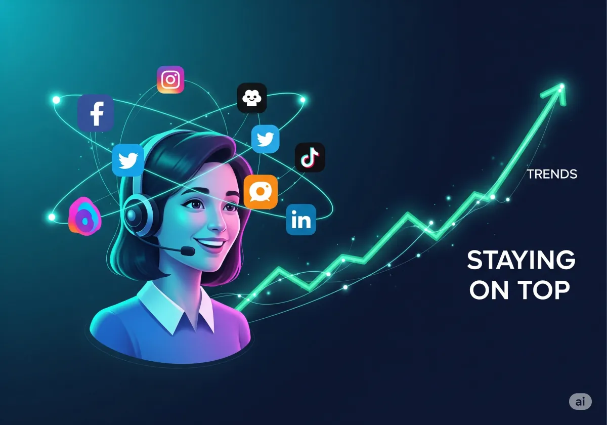 How a VA Can Help You Stay on Top of Social Media Trends