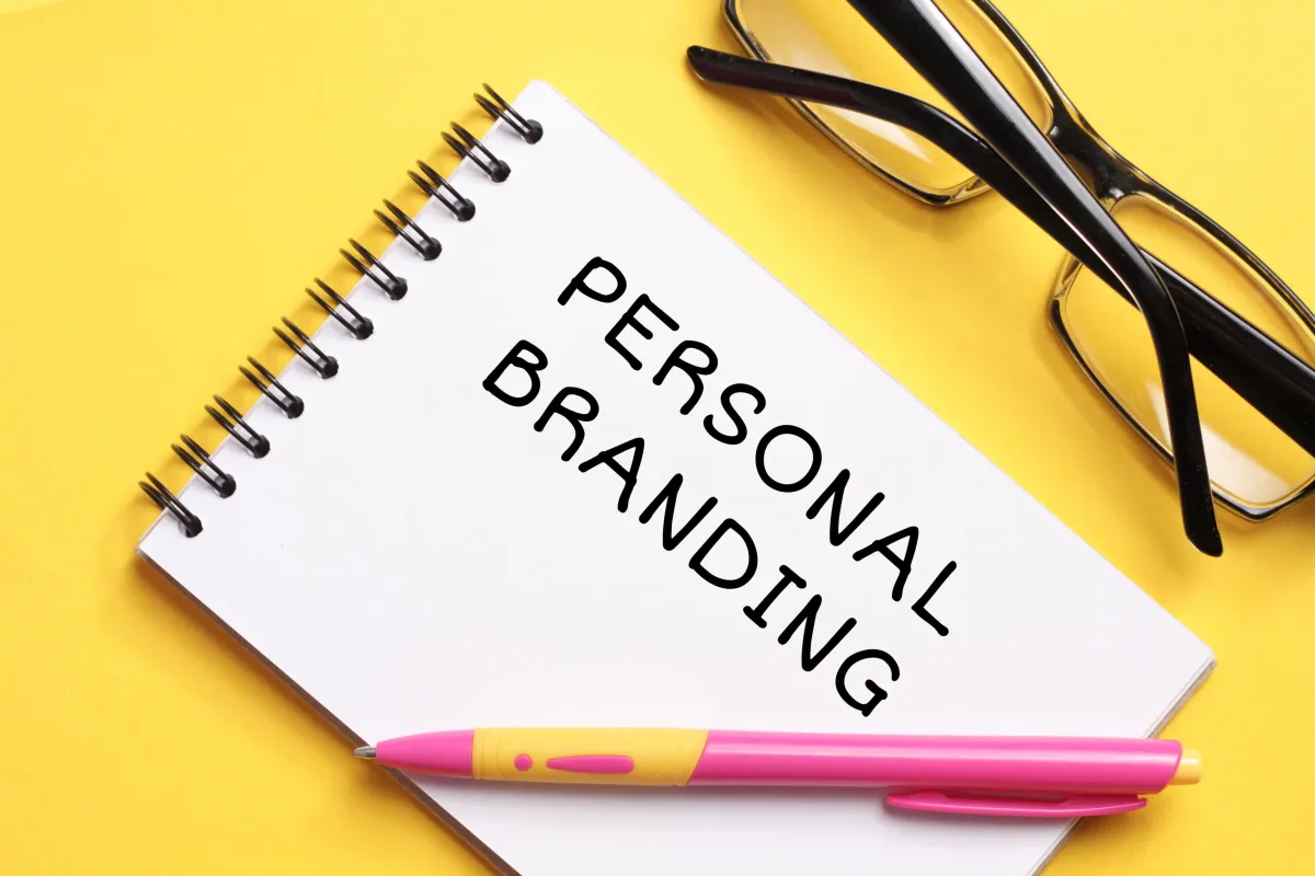 Professional utilizing social media on her laptop for personal branding efforts