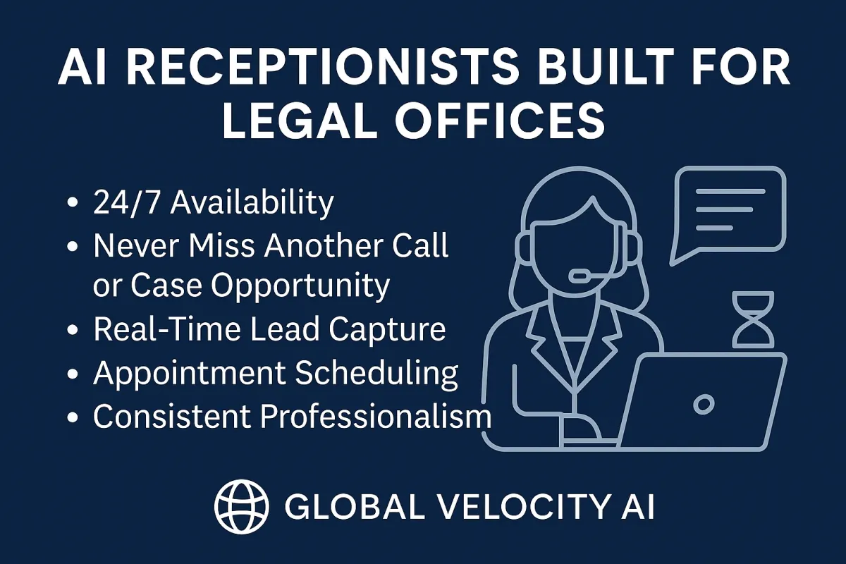 AI Receptionists for Legal Offices | 24/7 Client Call Handling & Intake