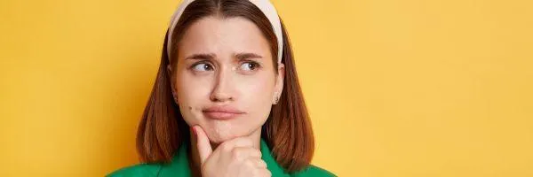 Woman looking confused