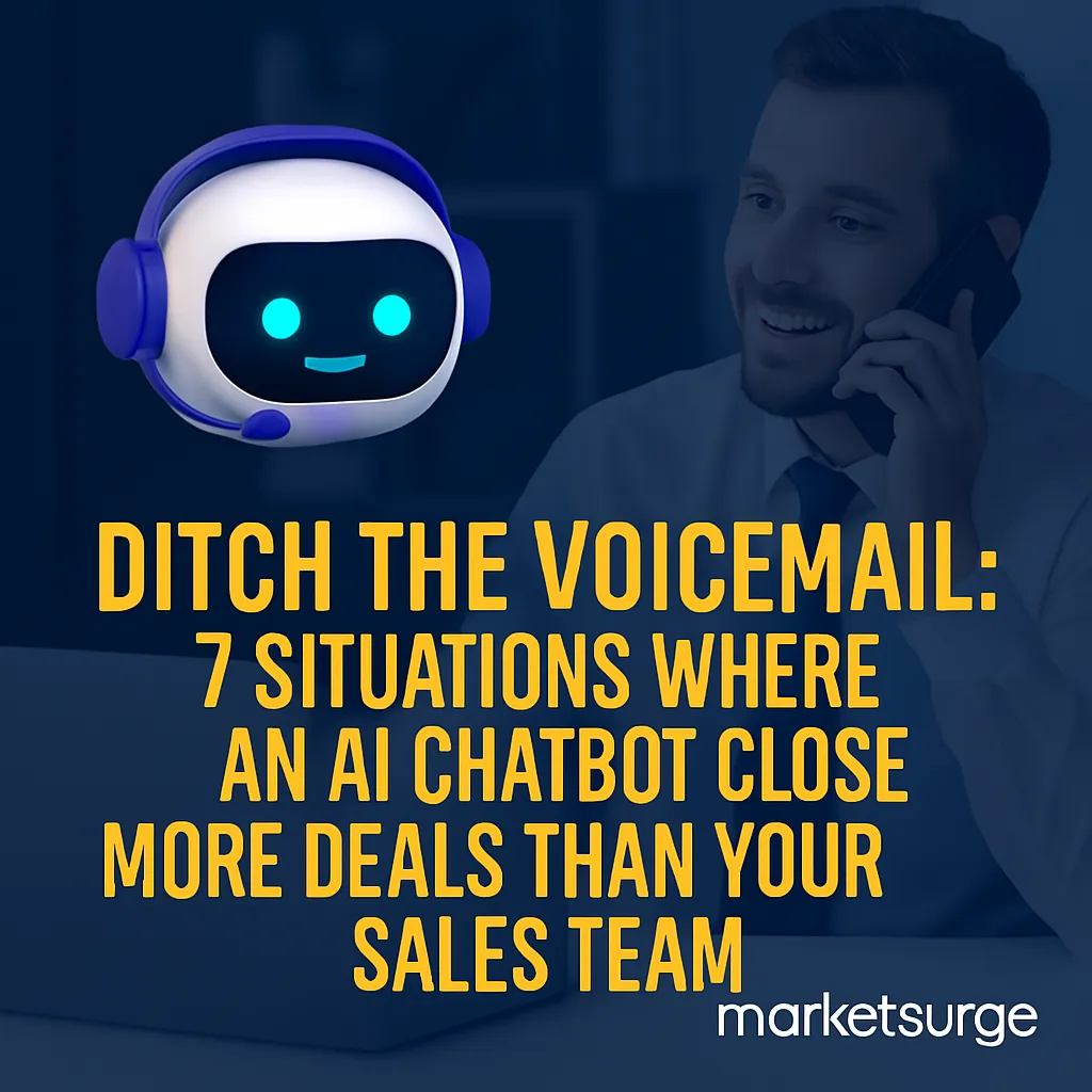 Ditch the Voicemail: 7 Situations Where an AI Chatbot Closes More Deals Than Your Sales Team