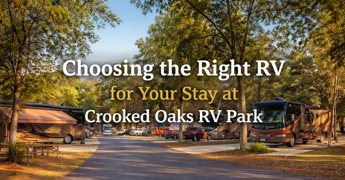 Choosing the Right RV for Your Stay at Crooked Oaks RV Park