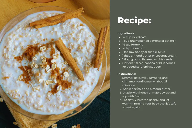 Golden Turmeric Oat Bowl Recipe