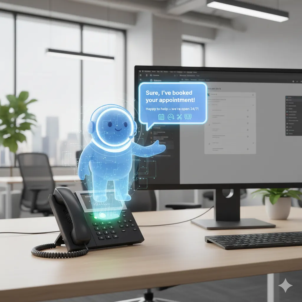 Voice AI Receptionist vs Chatbots | Avenar AI