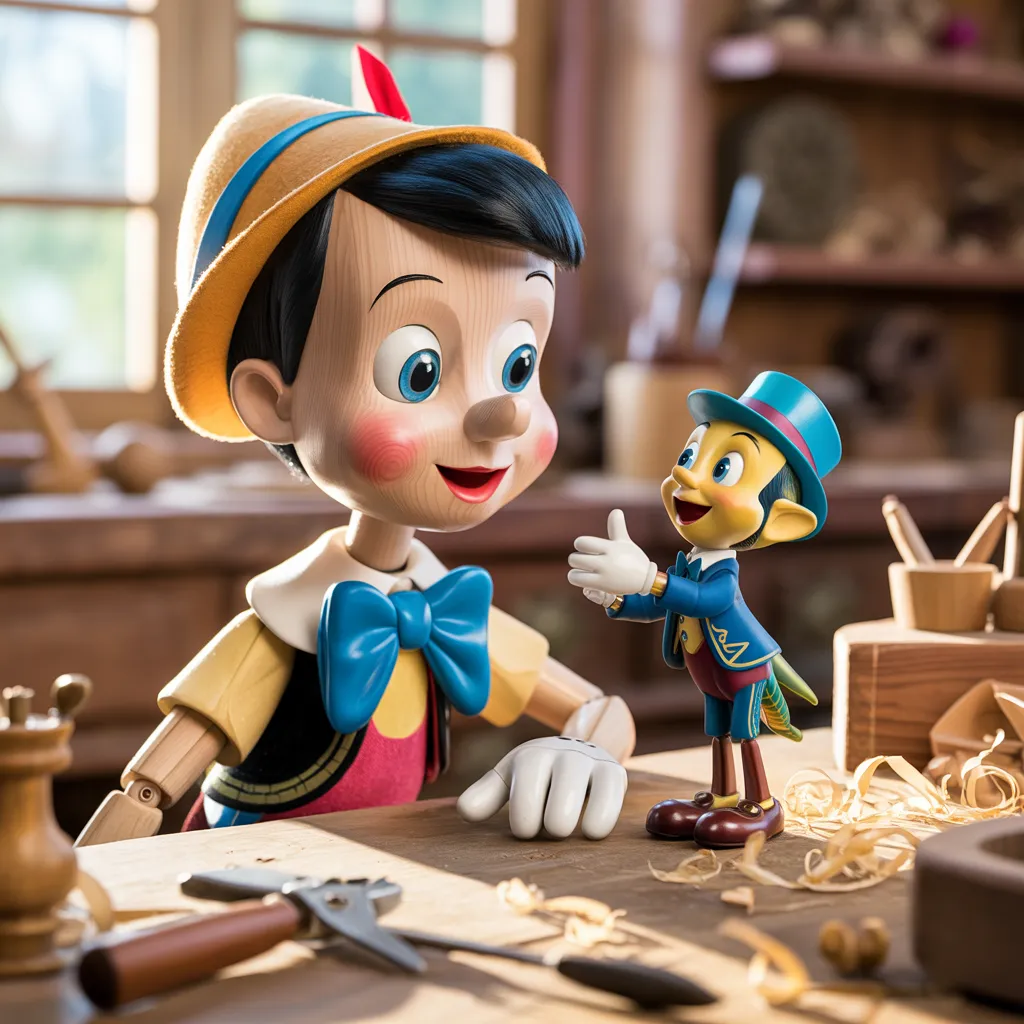 Pinocchio and Talking Cricket