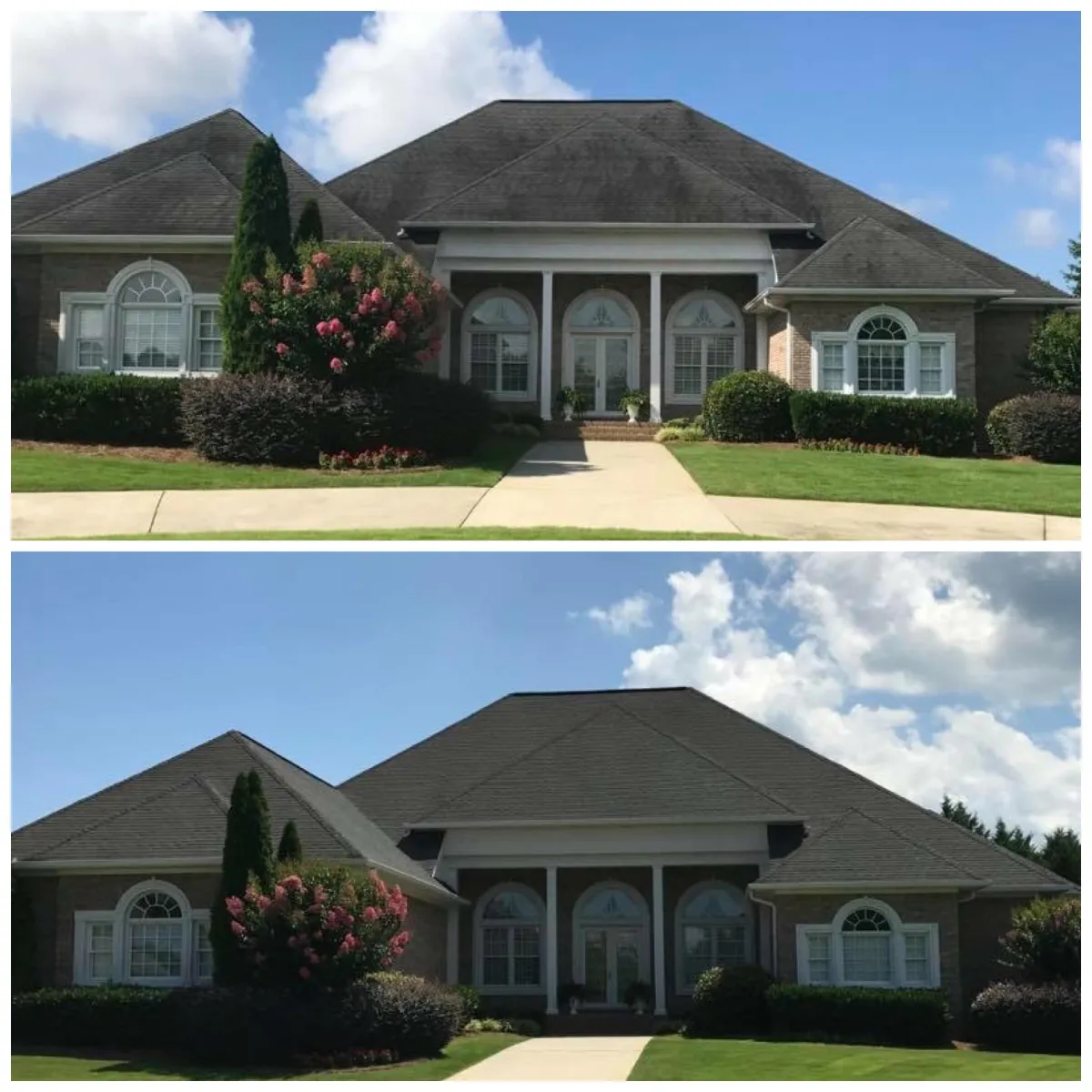 Extend the life of your roof with low pressure roof washing.