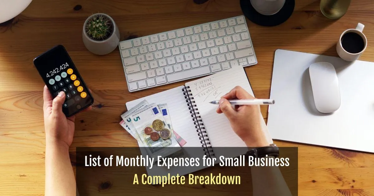 List of Monthly Expenses for Small Business