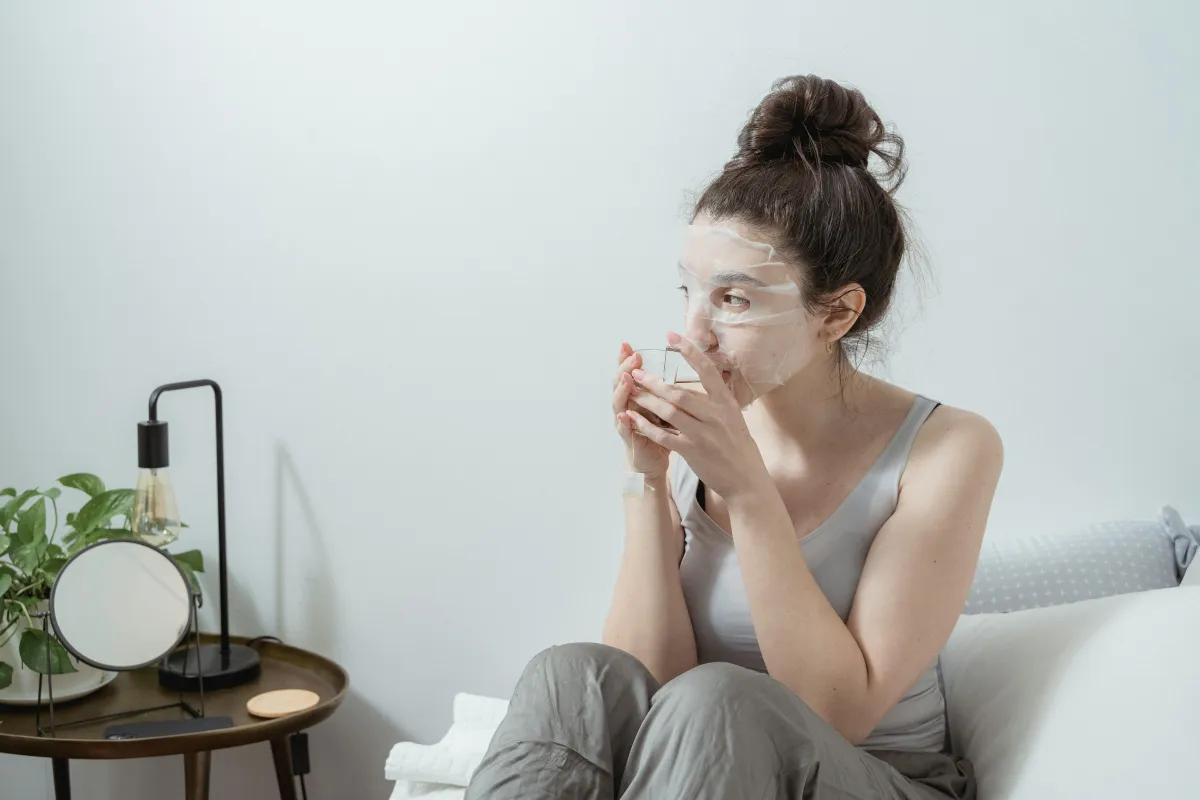 drinking tea