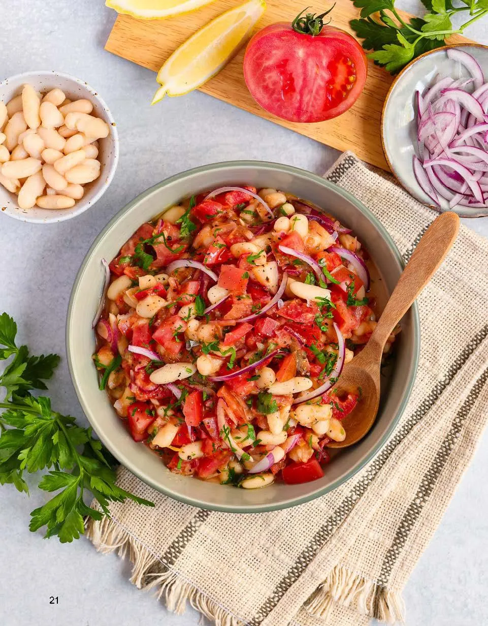 Turkish Bean Tomato Salad
