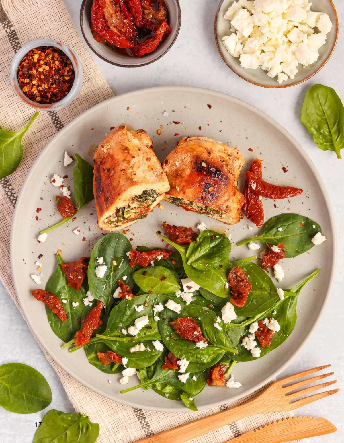 Spinach Feta Stuffed Chicken