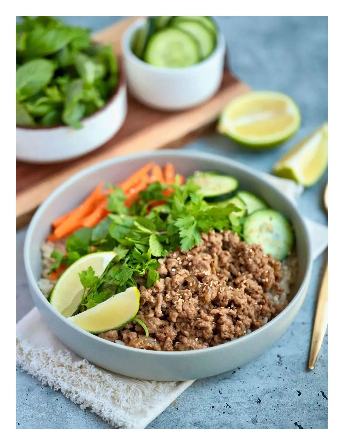 Ginger Pork Rice Bowl