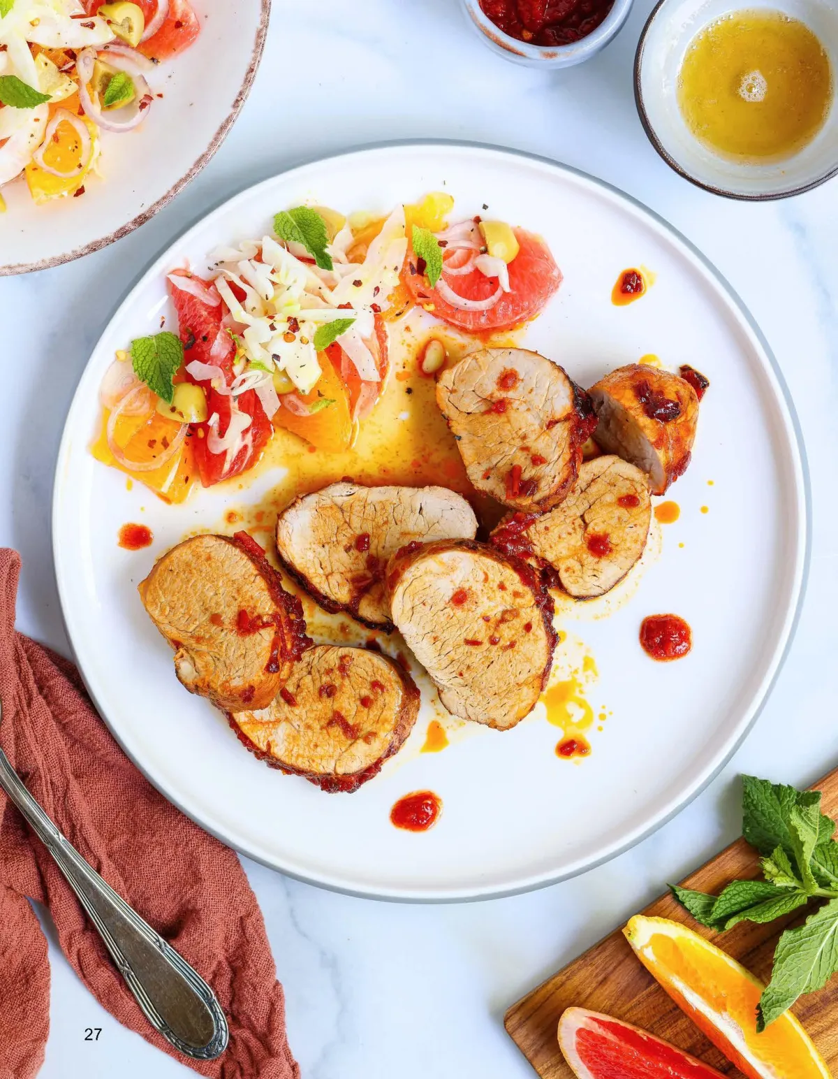 Sweet N spicy Harissa Pork Roast