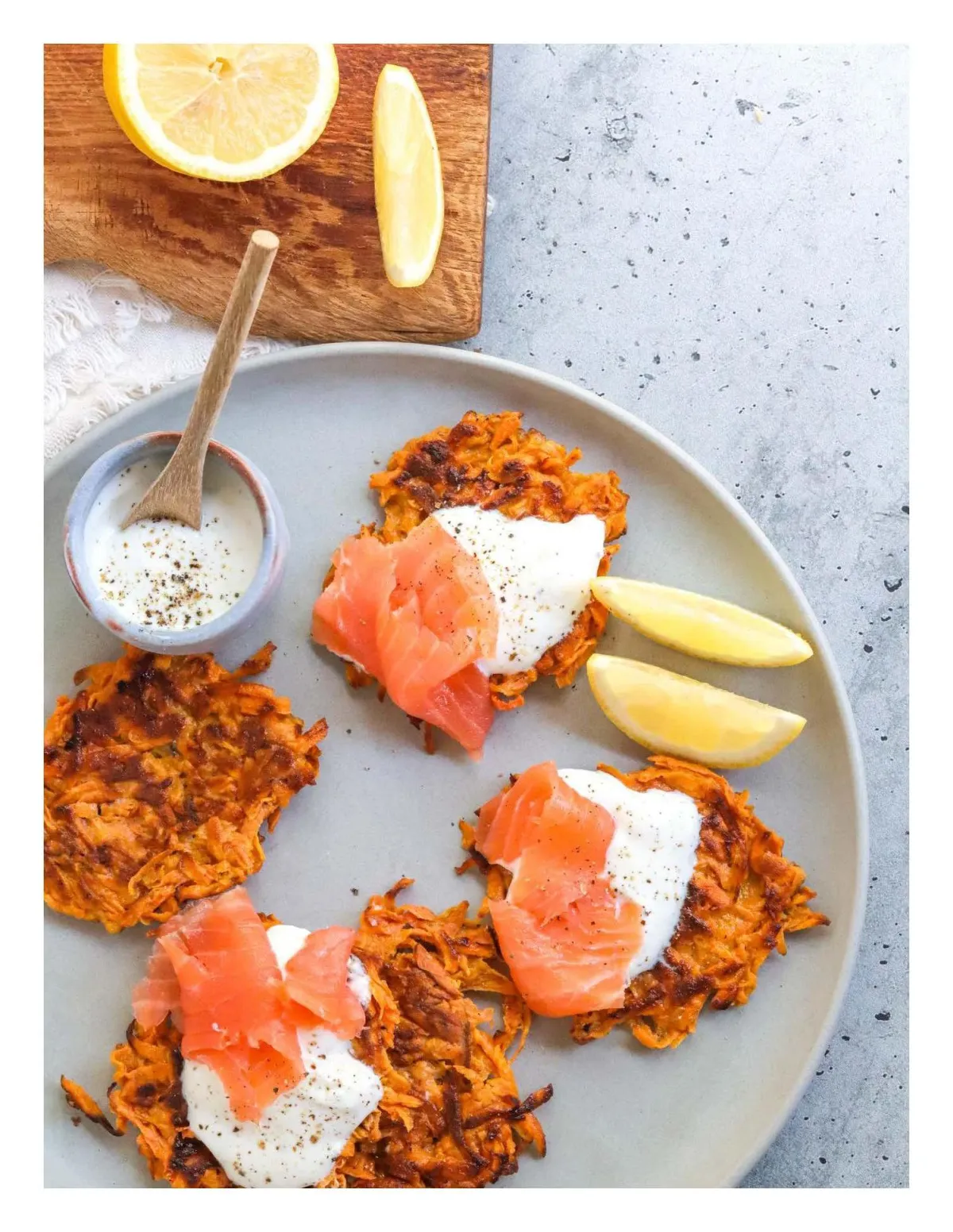 Sweet Potato Hash Smoked Salmon
