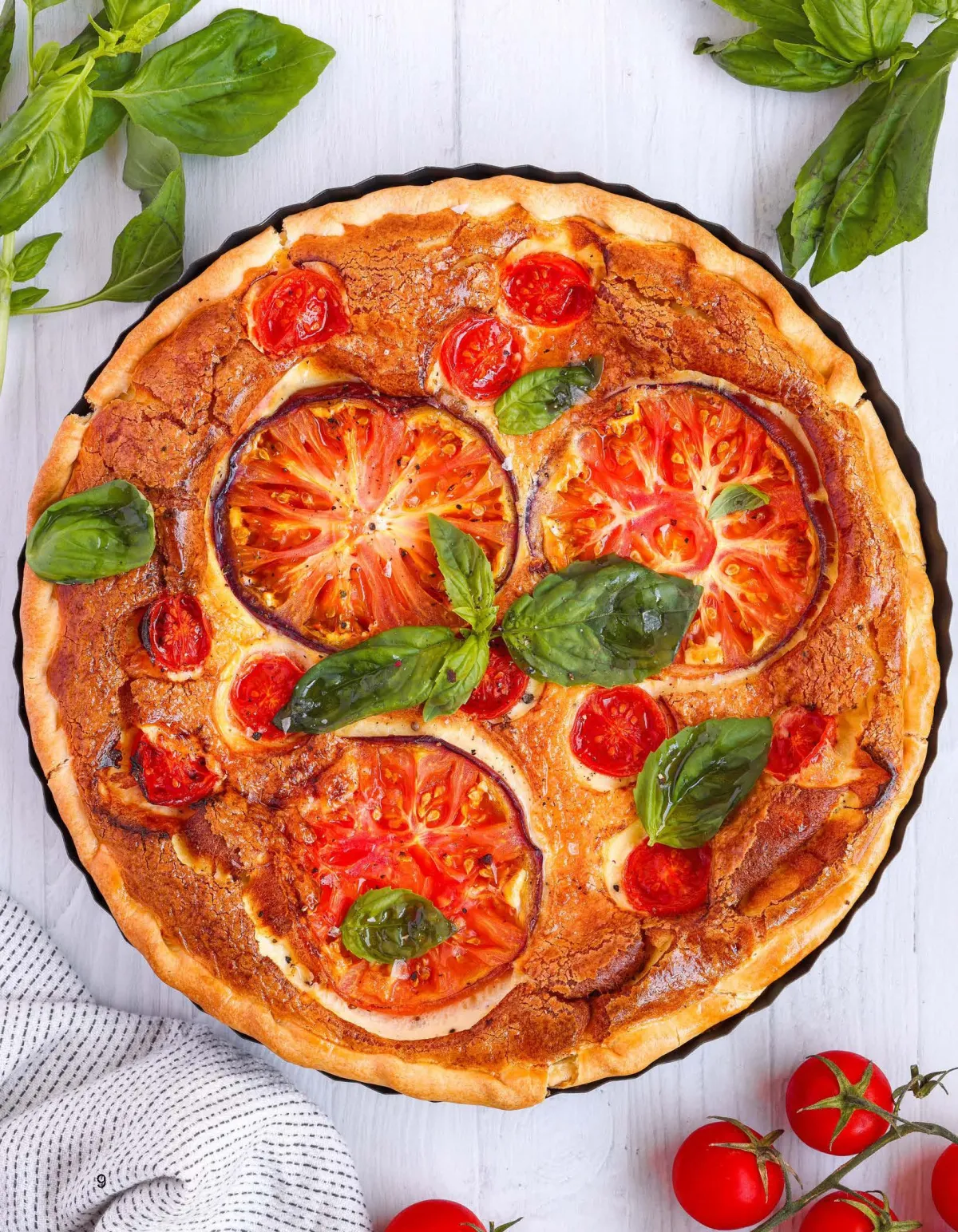 Tomato & Chicken Quiche