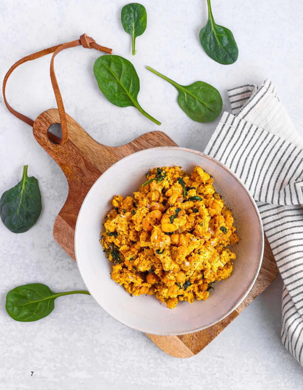 Tofu Spinach and Pesto