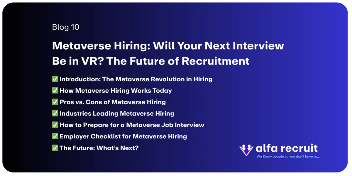 Metaverse Hiring: Will Your Next Interview Be in VR? The Future of Recruitment

