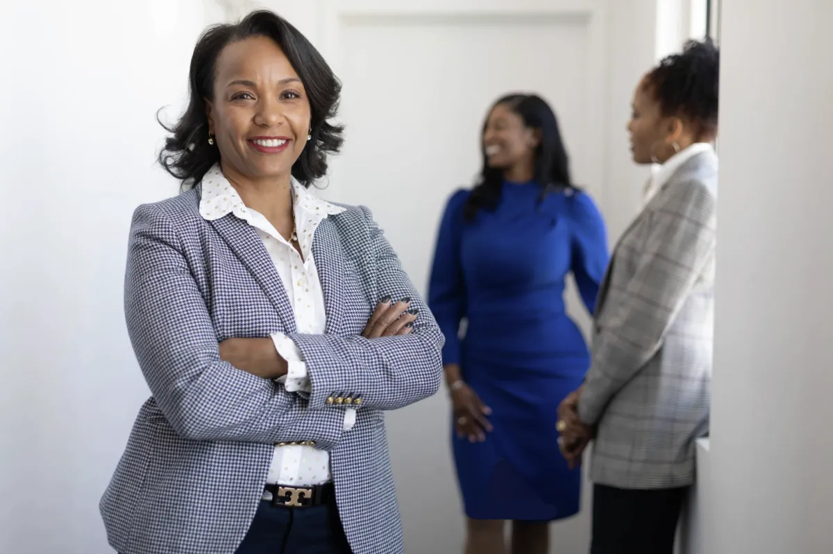 Confident African-american Woman with Colleagues